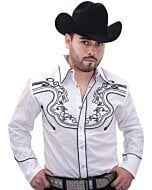 Camisa Vaquera WD Boots 11-913 Blanco/Negro