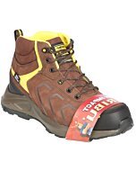 Zapato De Trabajo Industrial Con Casco Color Café Piel Nobuck Caribú 44362