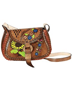 Bolsa Artesanal De Piel Girasol 603679 Color Café