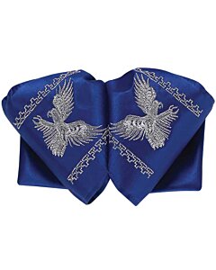 Moño Charro Azul  Bordado Aguila 600121