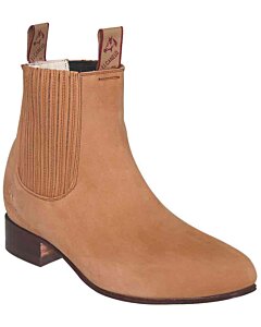 El Canelo 1 Charro Ankle Boots Nubuck Color Camel