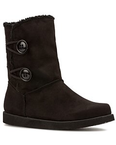 Botines Interior De Borrego Andrea 12457 Color Negro