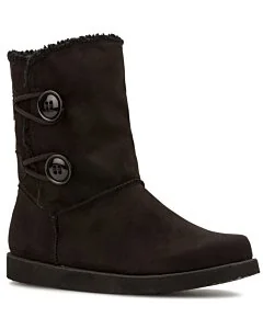 Botines Interior De Borrego Andrea 12457 Color Negro