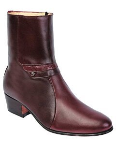 Botines De Vestir Color Vino Para Hombre Visconti 722