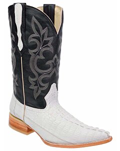Botas Vaqueras Grabado Caimán Clon BD04 Hueso