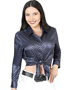 Blusa Manga Larga De Moda Navy Blue 44560