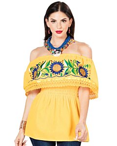 Blusa Artesanal Campesina Girasol 603063