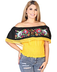 Blusa Resorte Artesanal Animada 602450 Amarillo