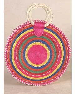 Bolsa Artesanal De Palma Multicolor  602298