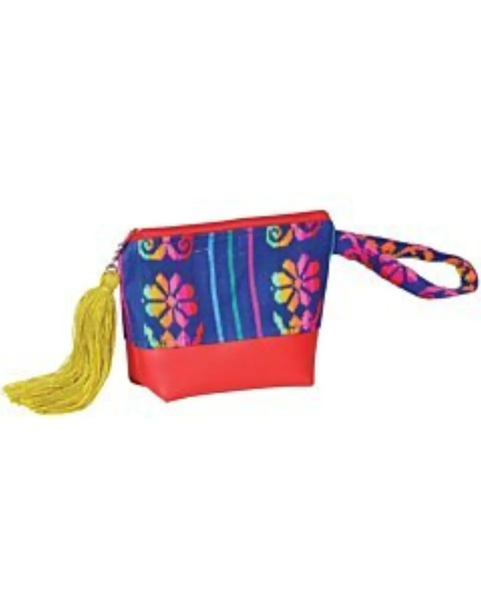 Bolso Cosmetiquero Artesanal De Cambaya Color Rojo 603038