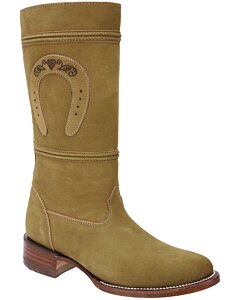 Botas Escaramuza Charra Nobuck Color Topo WD 11-461
