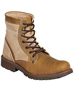 Botas Cortas Agujetas Para Hombre Lamasini 7601 Color Miel