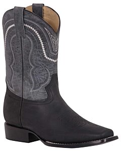 BOTAS NEGRAS RODEO EL GENERAL ATL-OI-40 PIEL BOVINO CRAZY