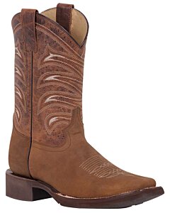 BOTAS RODEO EL GENERAL POLY-TX-39 PIEL BOVINO CRAZY COLOR TAN