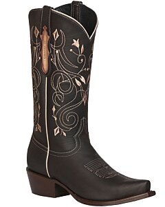 BOTA VAQUERA EDICIÓN LIMITADA EL GENERAL PIEL CRAZY COLORE CHOCOLATE