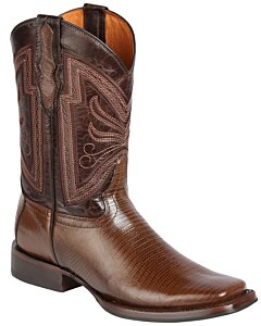 Botas Rodeo Grabado Lizard Color Café El General 44674