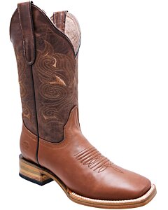Bota Rodeo Para Mujer Piel Napa Color Miel WD 11-504