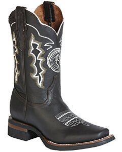Botas Rodeo Negras El General 51114 Piel Crazy