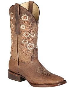 Bota Rodeo Para Mujer Alazán Color Orix Centenario 51231