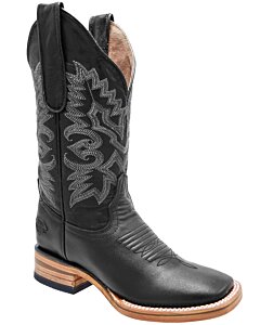Bota Rodeo Negra Para Mujer Piel Napa WD 11-506