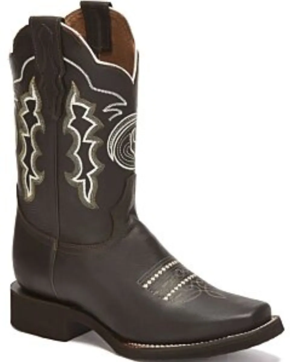 Botas Vaqueras Café Oscuro Suela Cuero 321-8426