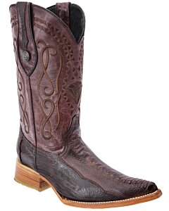 Botas Vaqueras Pata De Avestruz 3X WD 11-050 Color Café