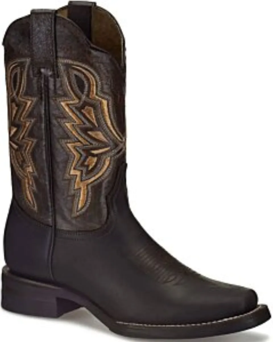 Botas Vaqueras Café Oscuro Para Hombre 324-6542