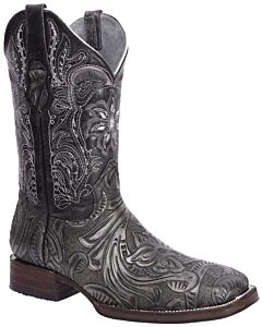 Bota Rodeo Piel Cincelada Joe Boots 569 Negro