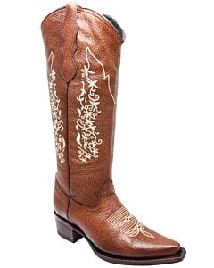 Botas Altas Para Mujer De Moda Color Shedrón WD 11-523
