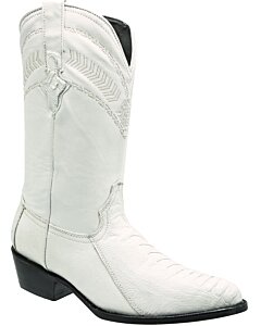 Botas Vaqueras Blancas Pata De Avestruz WD 11-213