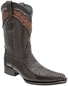 Botas Cuello De Toro Color Café Tejida Europea WD 11-158
