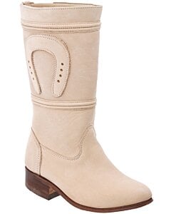 Botas Escaramuza Para Niña Piel Nobuck Color Tortola WD 11-356