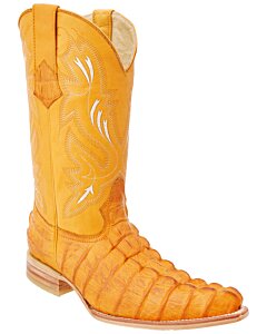 Botas Vaqueras Grabado Cocodrilo Color Mantequilla WD 11-131