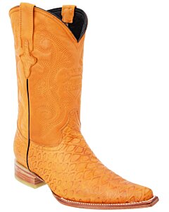 Botas Vaqueras Grabado Oso Hormiguero Color Mantequilla WD 11-111