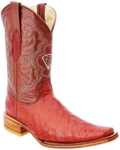 Botas Vaqueras Grabado Oso Hormiguero Color Cognac WD 11-167
