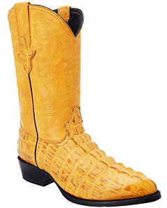 Botas Vaqueras Imitación Caimán Color Mantequilla WD 11-237