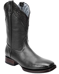 Botas De Piel Imitación Venado Negra WD 11-273