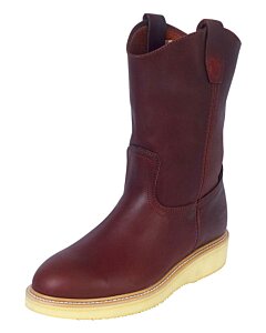 Botas Establo Mil-rayas Piel Grasso Color Shedrón 318