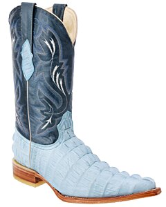 Botas Vaqueras 3X Grabado Cocodrilo Color Baby Blue WD 11-132