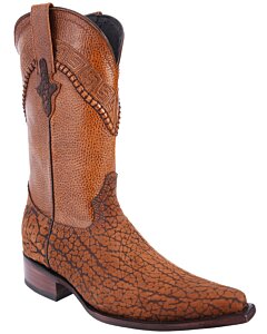 Bota Vaqueras Horma 3X Cuello De Toro Color Miel WD 11-085