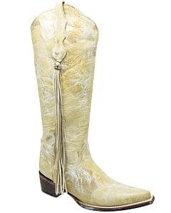 Botas Vaqueras Altas Para Mujer Grabado Rústico WD 11-524
