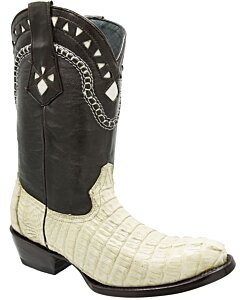 Botas Vaqueras Cocodrilo Color Hueso Horma 900 WD 11-198