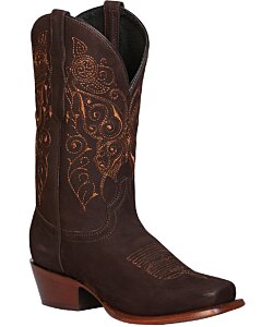 Bota Vaquera Color Café Rodeo Para Dama El General 122489