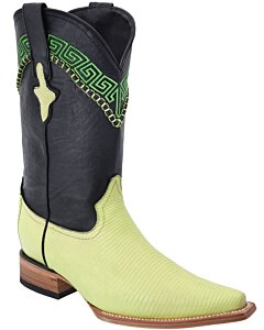 Botas Vaqueras Lizard Para Hombre WD Boots 11-054 Color Pistache