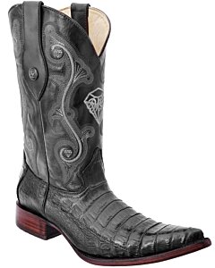 Botas Vaqueras Negras Piel Coco Belly Horma 3X WD 11-060
