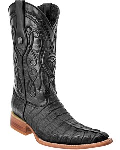 Botas Vaqueras Negras Cocodrilo Cola Horma 3X WD 11-043