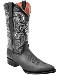 Botas Vaqueras Negras Horma 900 Piel Crazy WD 11-238