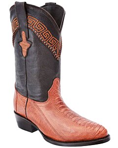 Botas Vaqueras Pata De Avestruz Color Cognac WD 11-216