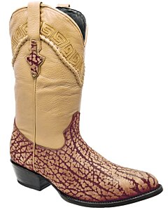 Botas Vaqueras Semi Oval Cuello De Toro Color Arena WD 11-219