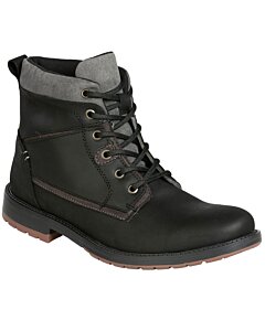 Botines Negros Casuales De Agujetas Para Hombre Lam 7311